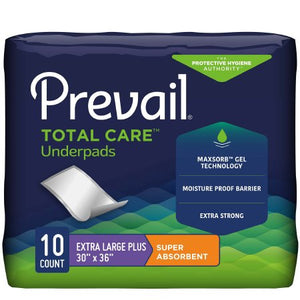Prevail Disposable Underpads Total Care XL, 30"x 36