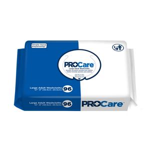 Procare Adult Washcloth Soft Pack 12" x 8" Case of 576