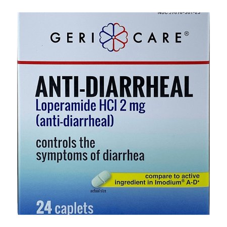 Anti-Diarrheal 2mg Loperamide HCL -120 caplets by Geri-Care (5pk)