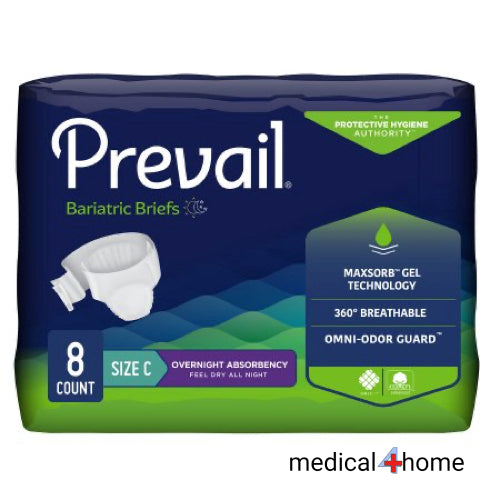Prevail Adult Incontinence Brief Bariatric C- Case of 32