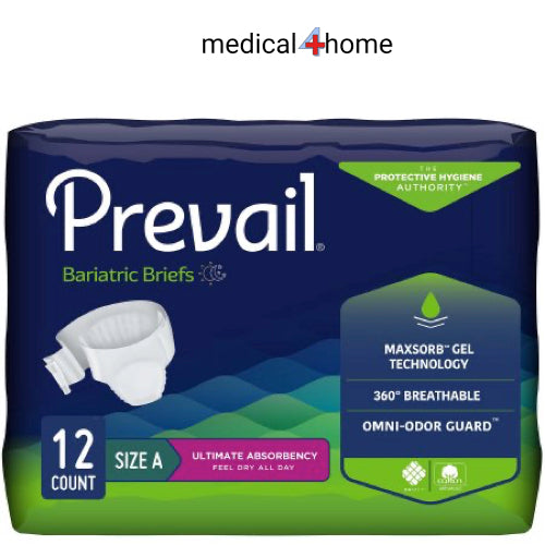 Prevail Adult Incontinence Brief Bariatric A- Case of 48
