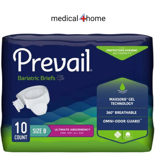 Prevail Adult Incontinence Brief Bariatric B- Case of 40