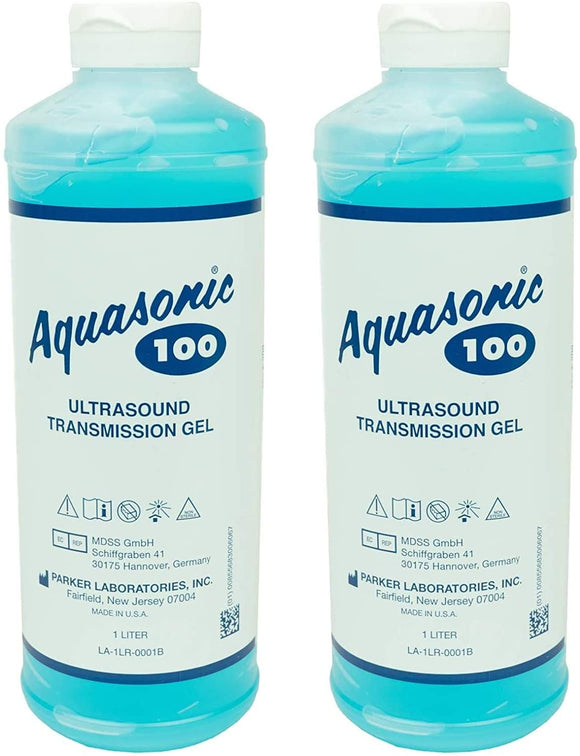 Aquasonic Ultrasound Gel, Aquasonic Gel, 1-Liter with Dispenser Cap (Тwo Рack)