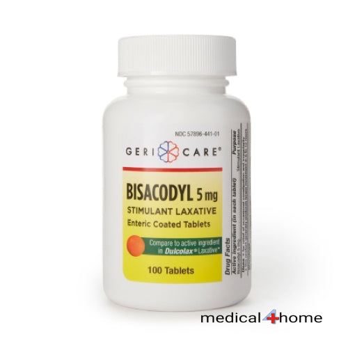 Bisacodyl Geri-Care® 5MG Laxative Tablet 500 per Bottle 5 mg