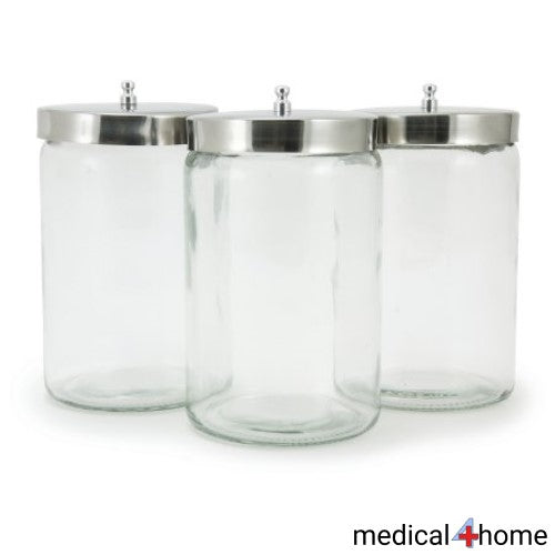 Medical Sundry Jar - 4-1/4 X 7 Inch Glass Clear - SET OF 3