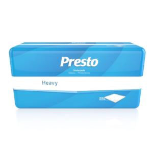 Presto Supreme Protective Heavy Absorbency Underpad, 30" x 30" Case of 100