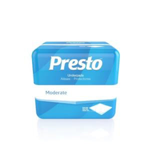 Presto Moderate Absorbency Underpad, 30'' x 30'' Case of 100